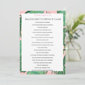 Modern Bachelorette Drink game Party Kaart (Staand voorkant)