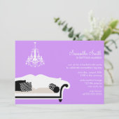 Modern Bachelorette Party of Vrijgezellenfeest Inv Kaart (Staand voorkant)