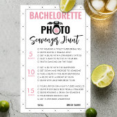 Modern Bachelorette Scavenger Hunt Game Kaart