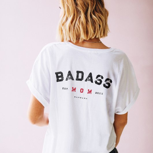 Modern BADASS MOM Single Strong Mam Women T-Shirt