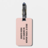 Modern Bagagelabel (Achterkant verticaal)