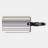 Modern Bagagelabel met strepen (Achterkant horizontaal)