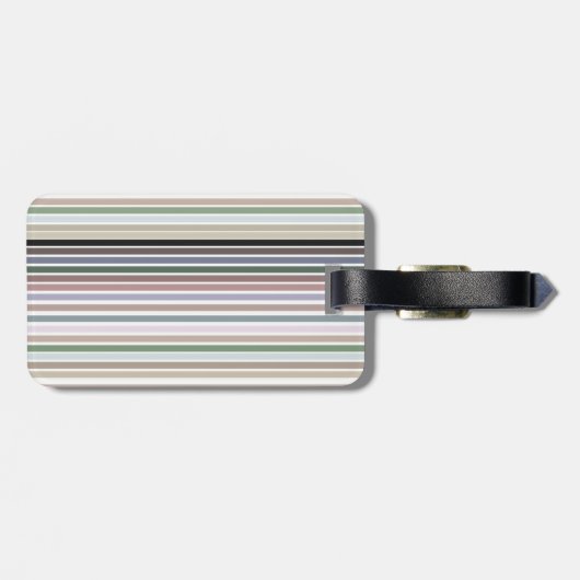 Modern Bagagelabel met strepen (Achterkant horizontaal)