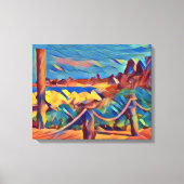 Modern Bahama Island Wall Hanging Canvas Afdruk (Voorkant)