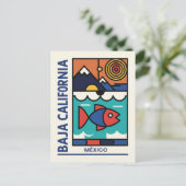 Modern Baja California Briefkaart (Staand voorkant)