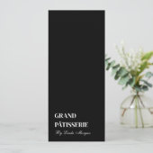 Modern Bakery Cafe Menu & Prijslijst Kaart (Staand voorkant)