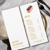 Modern Bakery Cafe Menu & Prijslijst Kaart