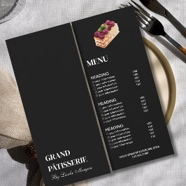 Modern Bakery Cafe Menu & Prijslijst Kaart