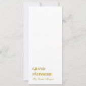 Modern Bakery Cafe Menu & Prijslijst Kaart (Voorkant)