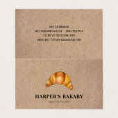 Modern Bakery Croissant Professional Logo  Visitekaartje (Buitenkant ongevouwen)