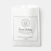 Modern Bakery Custom Logo Paper Bag Bedankzakje (Voorkant)