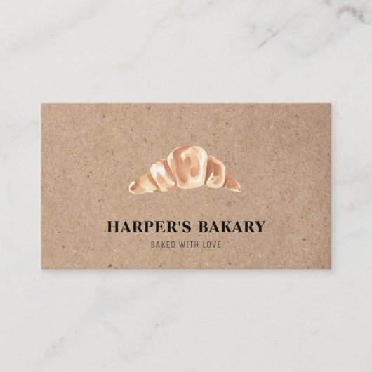 Modern Bakery Professioneel Logo Visitekaartje (Voorkant)