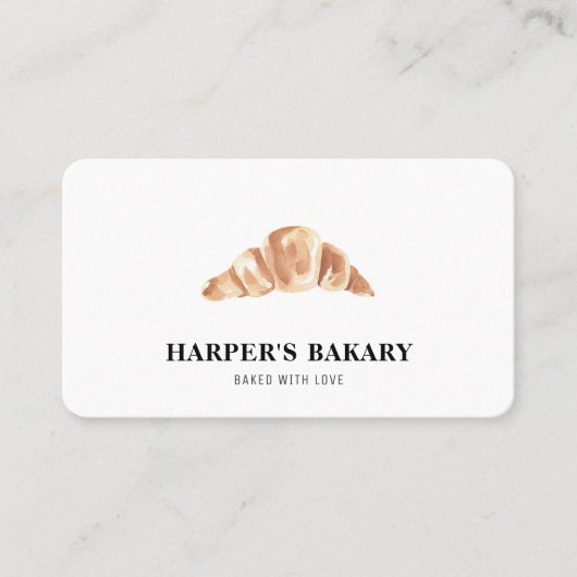 Modern Bakery Professioneel Logo Visitekaartje (Voorkant)