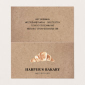 Modern Bakery Professioneel Logo Visitekaartje (Buitenkant ongevouwen)