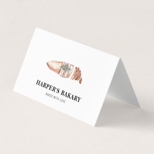 Modern Bakery Professioneel Logo Visitekaartje (Voorkant)