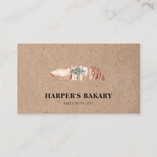 Modern Bakery Professioneel Logo Visitekaartje (Voorkant)