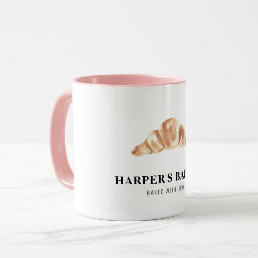 Modern Bakery Professioneel Logo Visitekaartje Mok (Voorkant links)