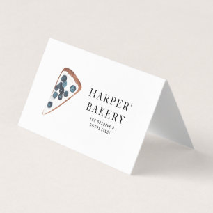Modern Bakery Tent Visitekaartje   Blueberry-Logo