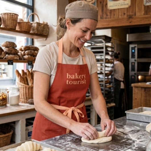Modern Bakery Tourist | Donkeroranje Schort