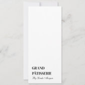 Modern Bakkerij Cafe Menu & Prijslijst Kaart (Voorkant)