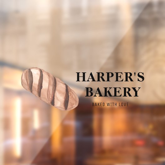 Modern Bakkerij Professionals Logo Raamsticker (Vel 2)