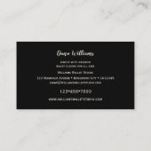 Modern Ballet Dance Visitekaartje (Achterkant)