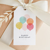 Modern Balloon Happy Birthday Cadeaulabel