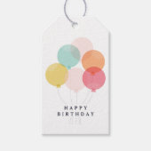 Modern Balloon Happy Birthday Cadeaulabel (Voorkant)