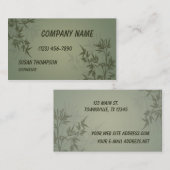 Modern Bamboo Graphic Visitekaartje (Voorkant / Achterkant)