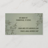 Modern Bamboo Graphic Visitekaartje (Achterkant)