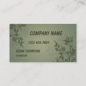 Modern Bamboo Graphic Visitekaartje (Voorkant)