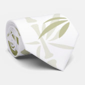 Modern Bamboo Trees Stropdas (Opgerold)