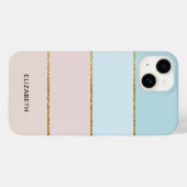 Modern band | Elegant Pastel Green Tone Case-Mate iPhone Case (Achterkant (horizontaal))