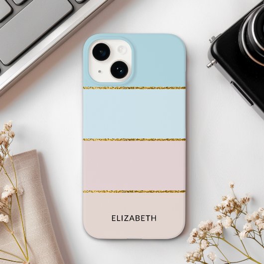 Modern band | Elegant Pastel Green Tone Case-Mate iPhone Case