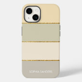 Modern band | Elegant Pastel Yellow Tones Case-Mate iPhone Case (Achterkant)