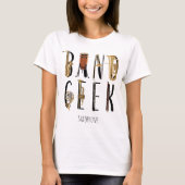 Modern Band Geek Musical Instrument Funny T-shirt (Voorkant)