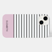Modern band | Minimalist Pastel Pink Case-Mate iPhone Case (Achterkant (horizontaal))