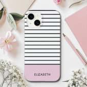 Modern band | Minimalist Pastel Pink Case-Mate iPhone Case