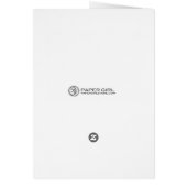 Modern Band Wedding Program Card (Turquoise) (Achterkant)