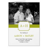 Modern Band Wedding Programme (Limoen) (Voorkant)