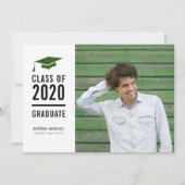 Modern Banner Graduation Party Invitation Kaart (Voorkant)