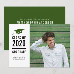 Modern Banner Graduation Party Invitation Kaart