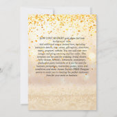 Modern BAPTISM Christening Bautizo INVITE FLORAL Kaart (Achterkant)