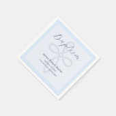 Modern Baptism Cross Blue Prayer Servet (Hoek)