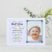 Modern BAPTISM-evenementuitnodiging Kaart (Staand voorkant)