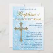 Modern Baptism Invitation Kaart (Voorkant)