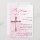 Modern Baptism Invitation Kaart (Voorkant)