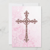 Modern Baptism Invitation Kaart (Achterkant)