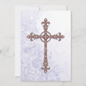 Modern Baptism Invitation Kaart (Achterkant)