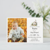 Modern Baptism Religieus evenement aangepaste foto Kaart (Staand voorkant)